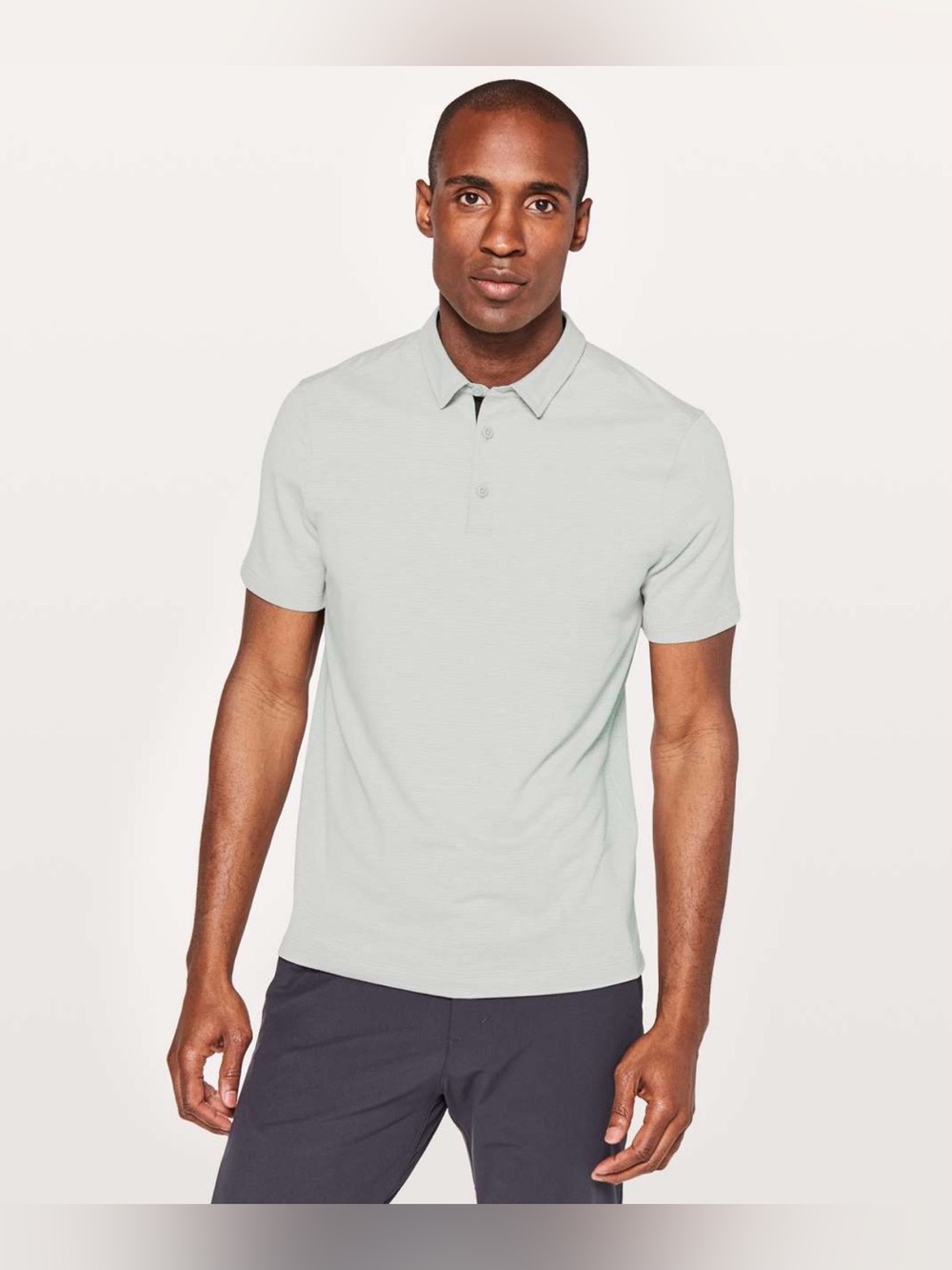 Lululemon evolution polo heathered sea salt size small
